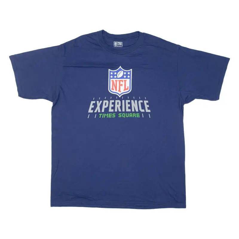 Fanatics Nfl Experience Times Square Mens T-Shirt Blue Usa Xl 1