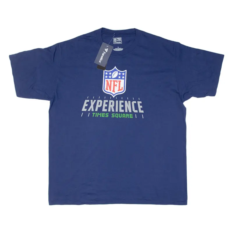 Fanatics Nfl Experience Times Square Mens T-Shirt Blue Usa Xl 1
