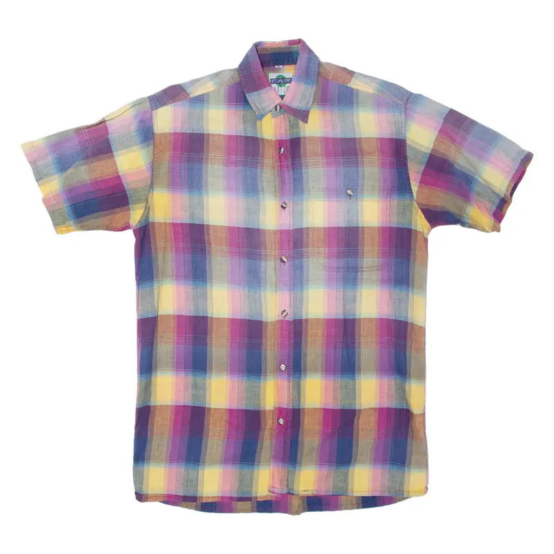 Far Horizon Mens Shirt Blue 90S Check S 1