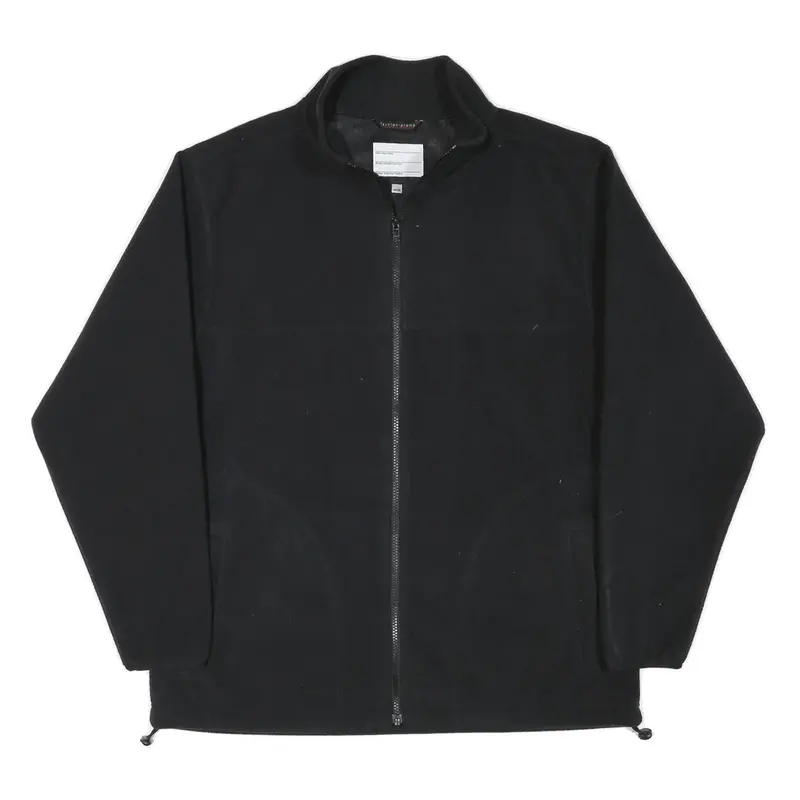 Fashion Promo Mens Black Jacket L Polyester Blend Plain Zip Casual Outdoor 1