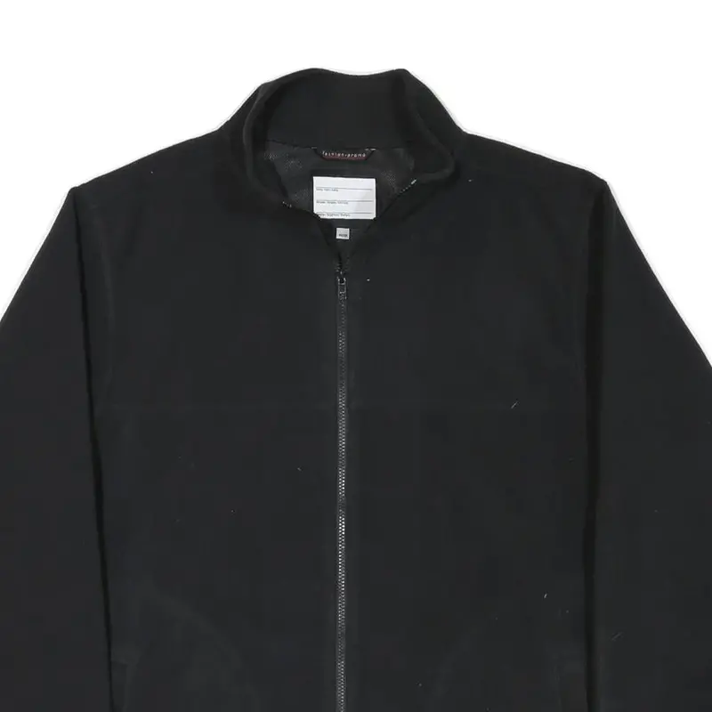Fashion Promo Mens Black Jacket L Polyester Blend Plain Zip Casual Outdoor 2