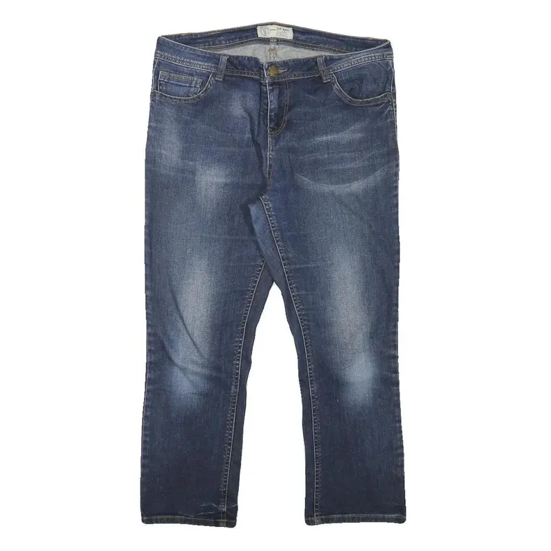 Fat Face Womens Slim Blue Denim Medium Wash Jeans W31 L23 Comfortable Zip 1