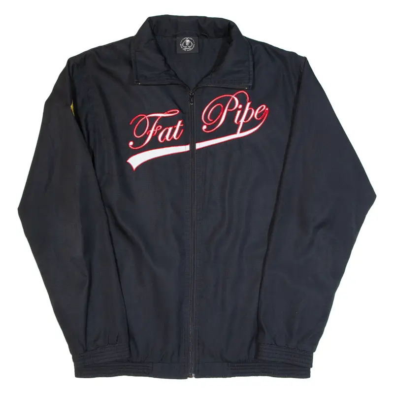 Fat Pipe Mesh Lined Mens Track Jacket Black M 1