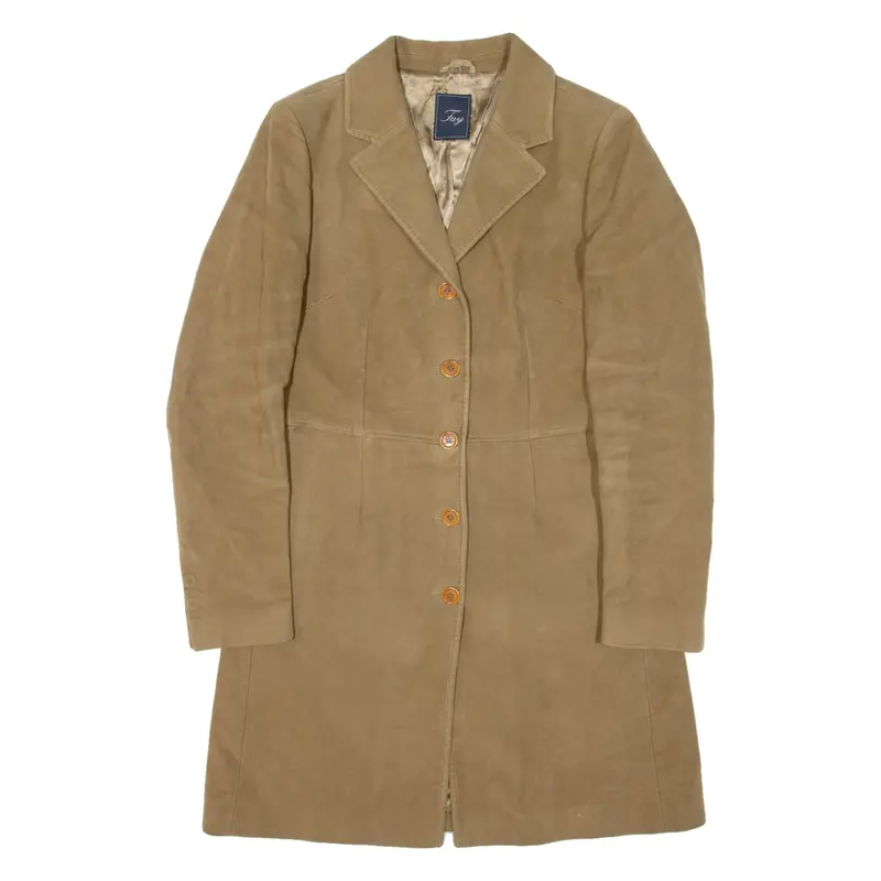 Fay Womens Overcoat Coat Brown M 1
