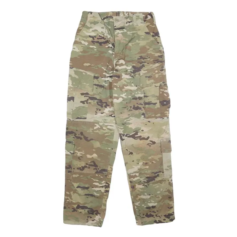 Federal Prison Industries Mens Cotton Blend Camouflage Regular Cargo Trousers 1