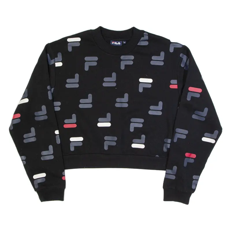 Fila Cropped Womens Sweatshirt Black Xl 1