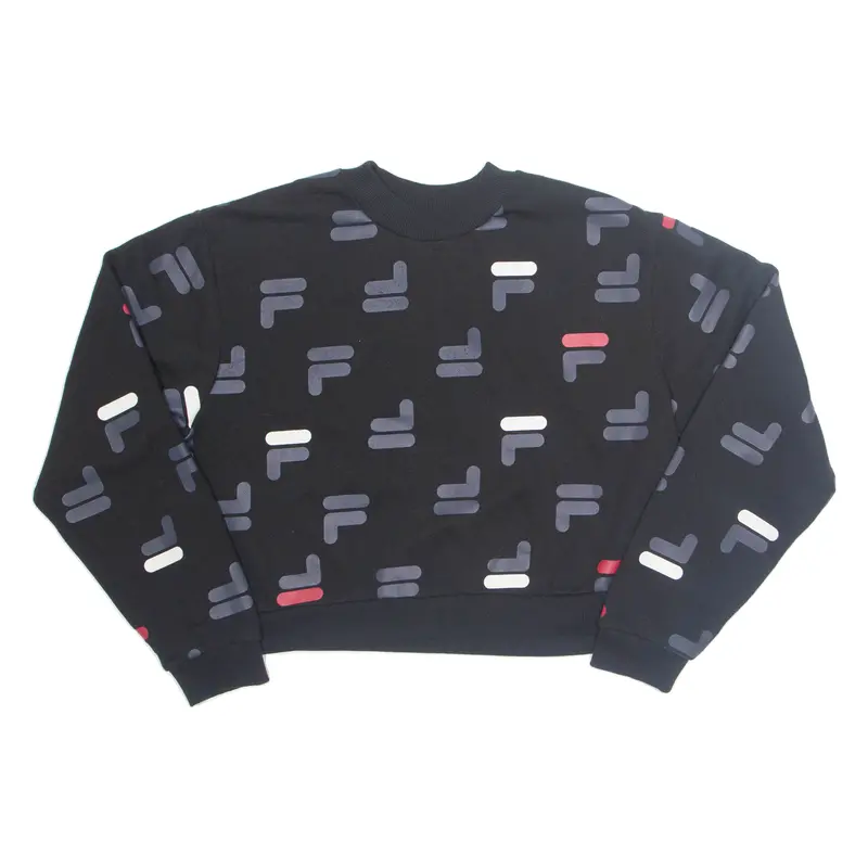 Fila Cropped Womens Sweatshirt Black Xl 1