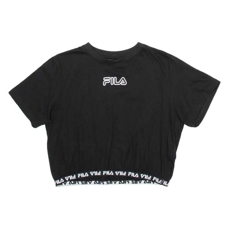 Fila Cropped Womens T-Shirt Black L 1