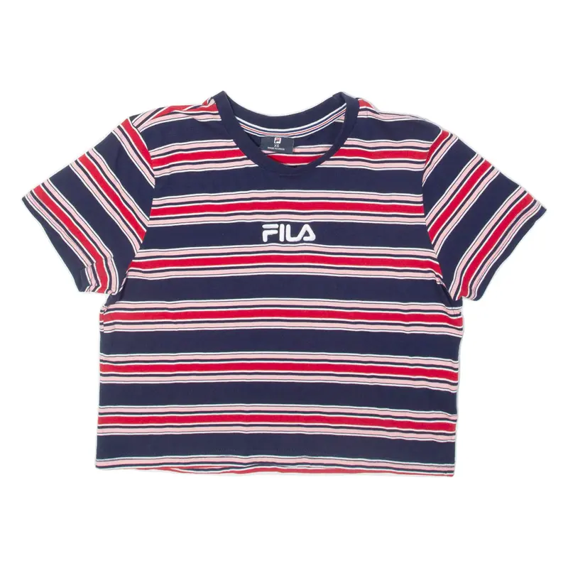 Fila Cropped Womens T-Shirt Blue Xs 1