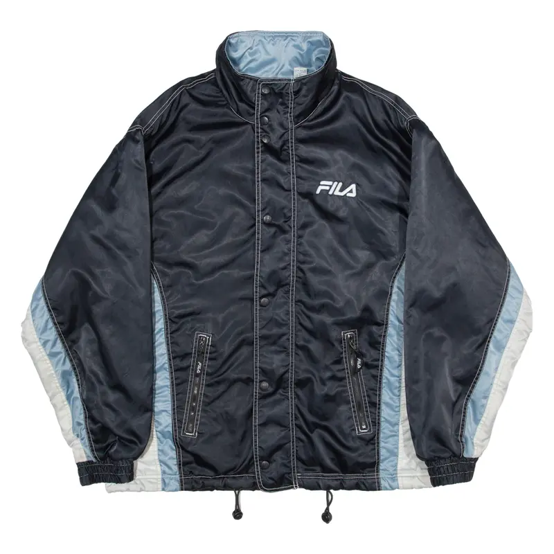 Fila Insulated Mens Jacket Blue Nylon L 1