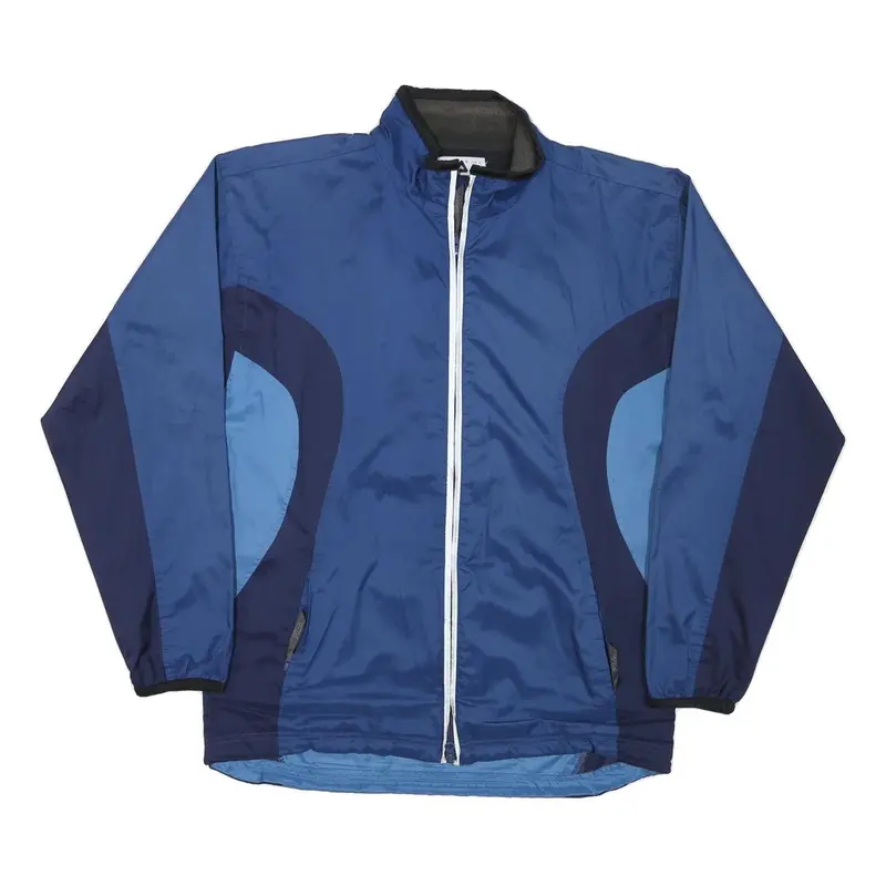 Fila Mens Blue & Navy Colourblock Jacket M Polyester Casual Zip Lightweight 1