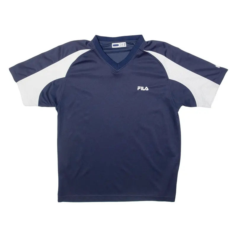 Fila Mens Jersey Blue V-Neck L 1