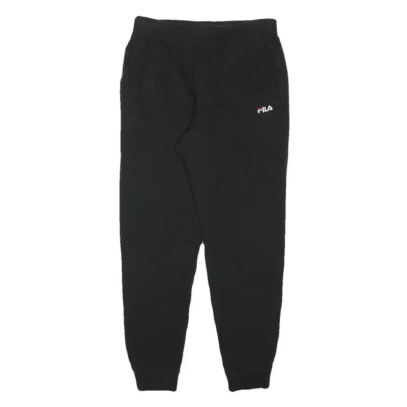 Fila Mens Joggers Black S W28 L27 Slim Tapered Cotton Blend Casual Wear 1