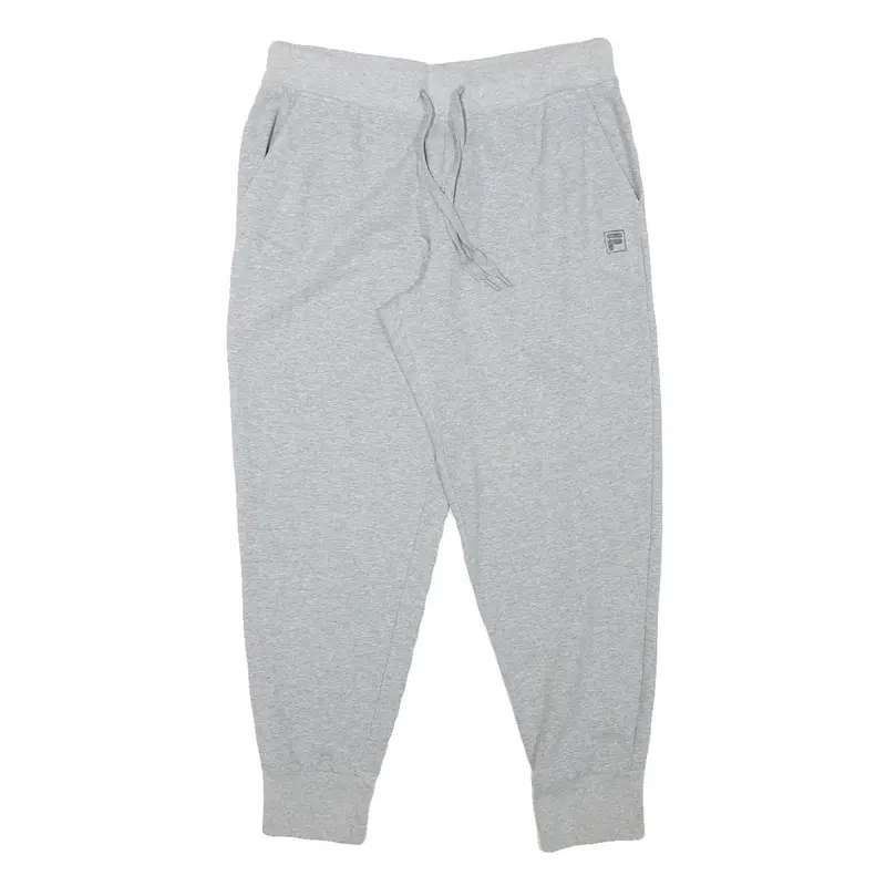 Fila Mens Joggers Grey Slim Tapered L W30 L26 Cotton Blend Casual Wear 1
