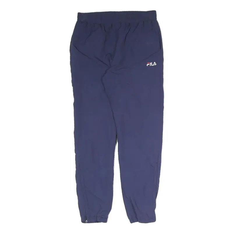 Fila Mens Joggers Navy Blue M W31 L30 Logo Elasticated Waist Adjustable Hem 1