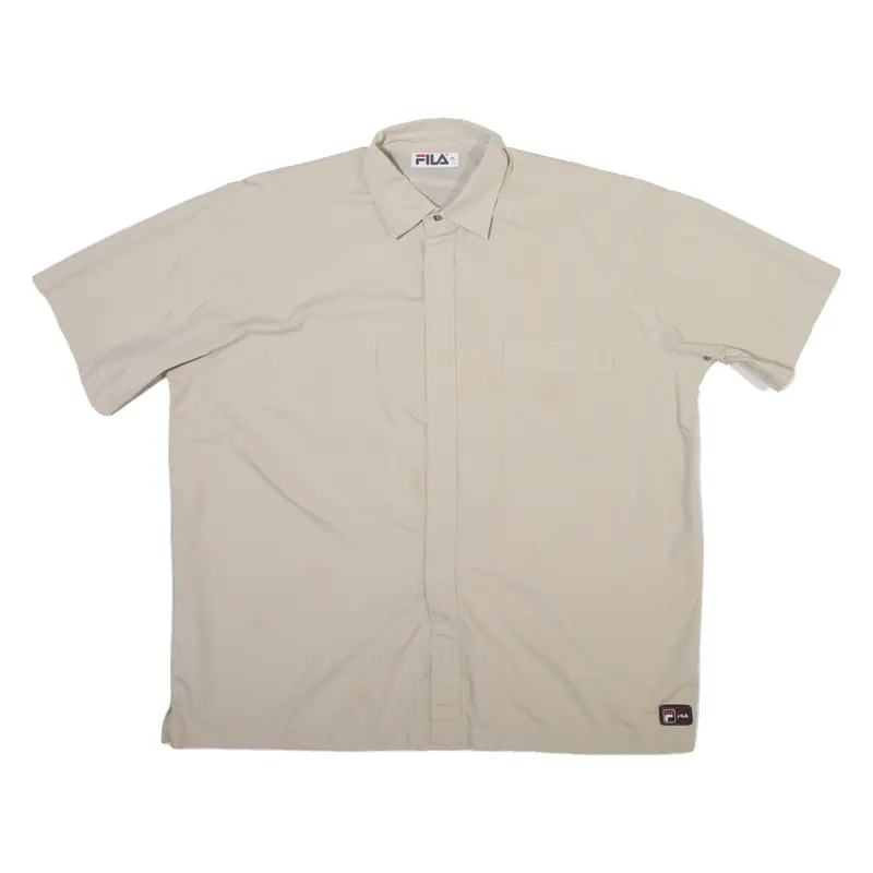 Fila Mens Plain Shirt Brown Xl 1