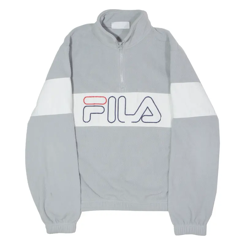 Fila Mens Pullover Jacket Grey S 1