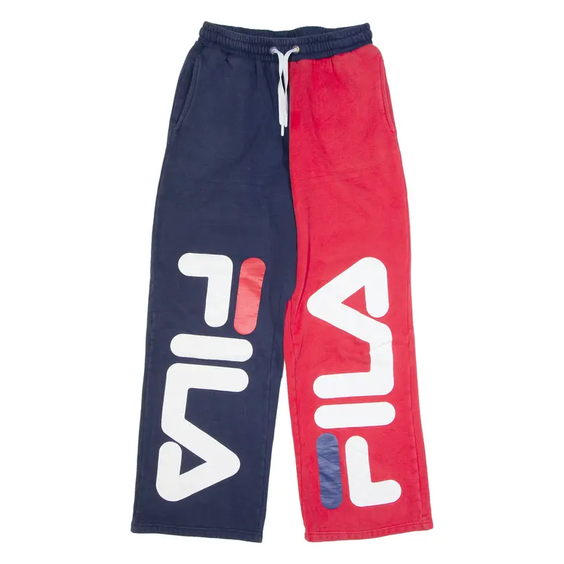 Fila Mens Sweatpants Blue Wide-Leg M W28 L28 1