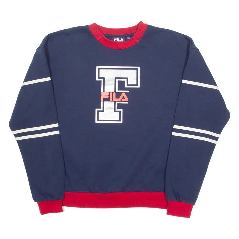 Fila Mens Sweatshirt Blue Crew Neck M 1