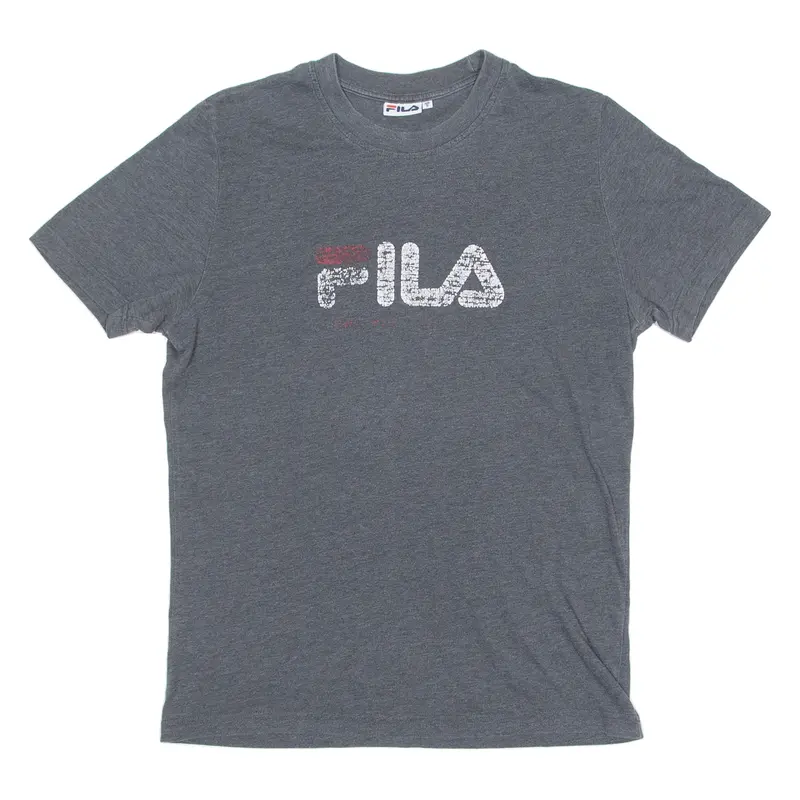 Fila Mens T-Shirt Grey Crew Neck S 1