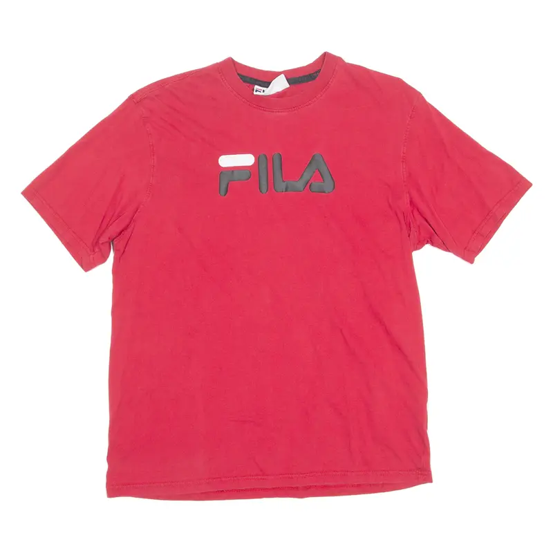 Fila Mens T-Shirt Red Crew Neck M 1