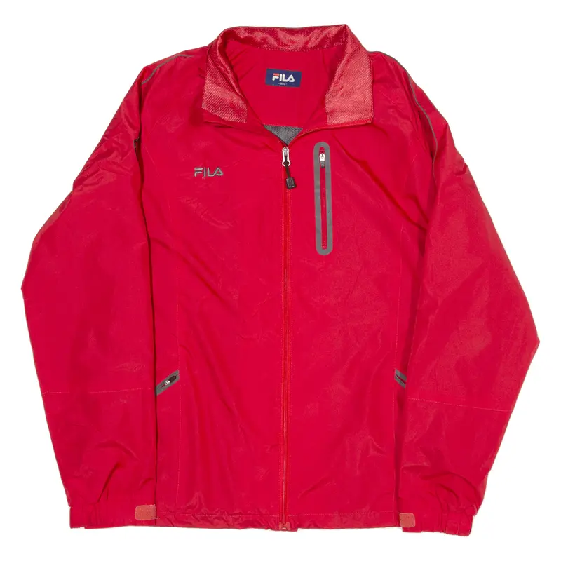 Fila Mens Windbreaker Jacket Red M 1