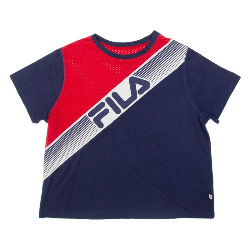 Fila Oversized Womens T-Shirt Blue M 1