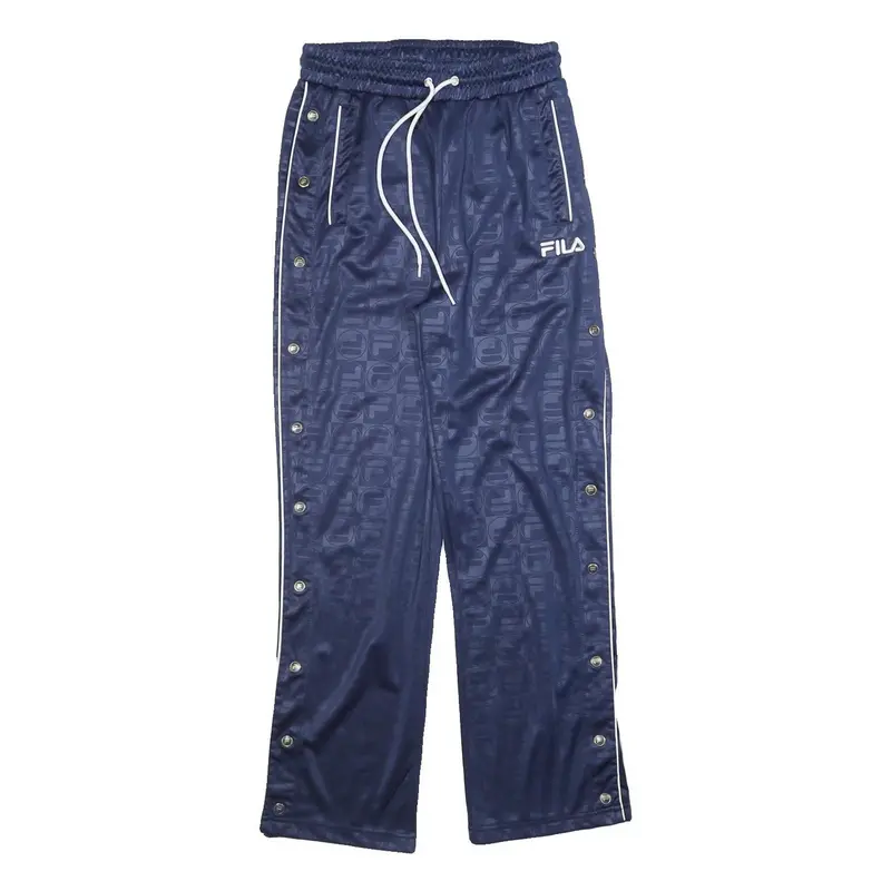 Fila Womens Joggers Blue Polyester Blend S W26 L28 Track Pants Comfort Style 1