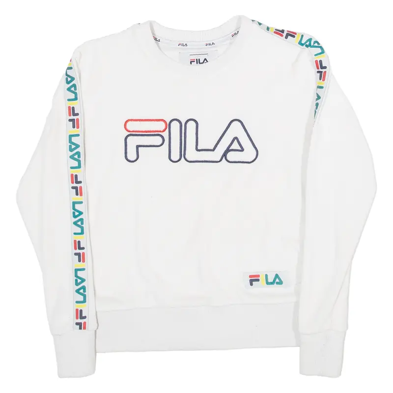 Fila Womens Sweatshirt White Xxs 1