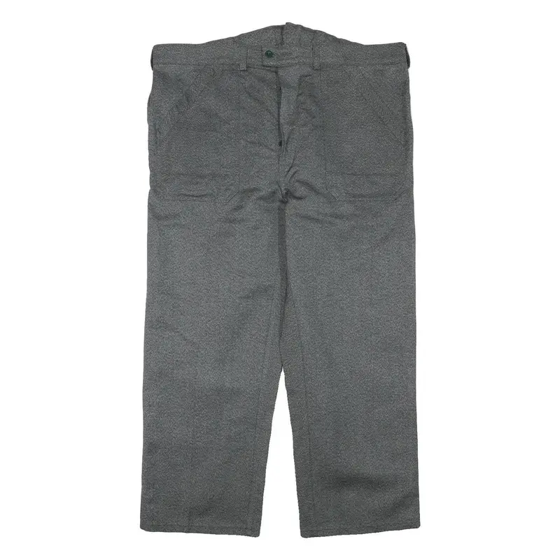 Fischer Pecheur Mens Cotton Blend Grey Regular Button Trousers W43 L30 Casual 1