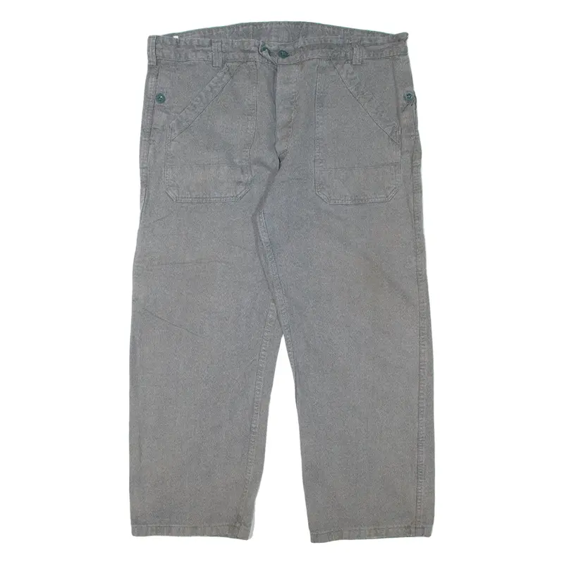 Fischer Pecheur Workwear Mens Trousers Grey Regular Straight 90S W38 L26 1