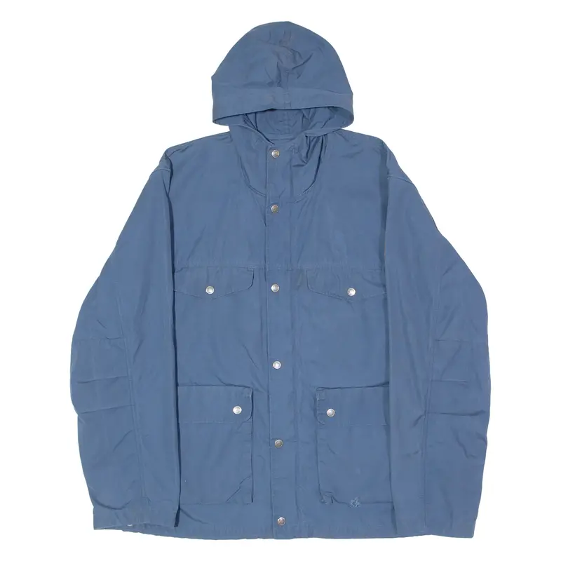 Fjällräven G-1000 Mens Parka Coat Blue Hooded Xl 1