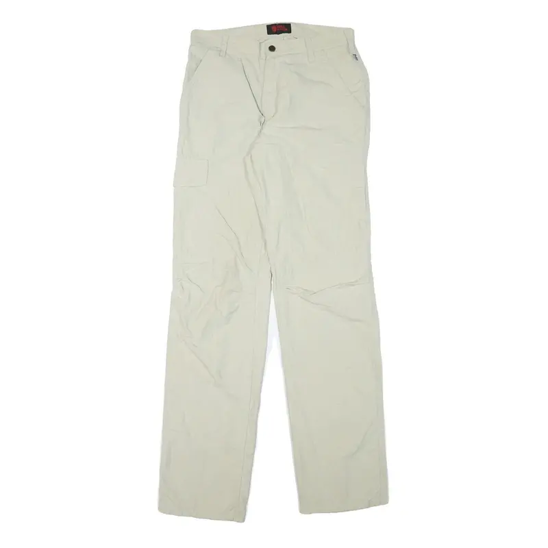 Fjallraven Mens Polyester Blend Beige Regular Straight Trousers W29 L34 Outdoor 1