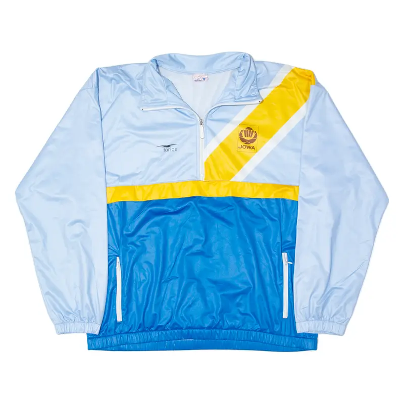 Force Mens Pullover Jacket Blue Colourblock L 1