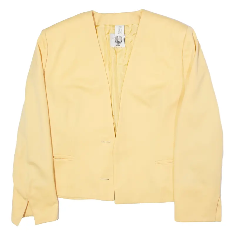 Forma Zero Womens Blazer Jacket Yellow Wool 90S L 1