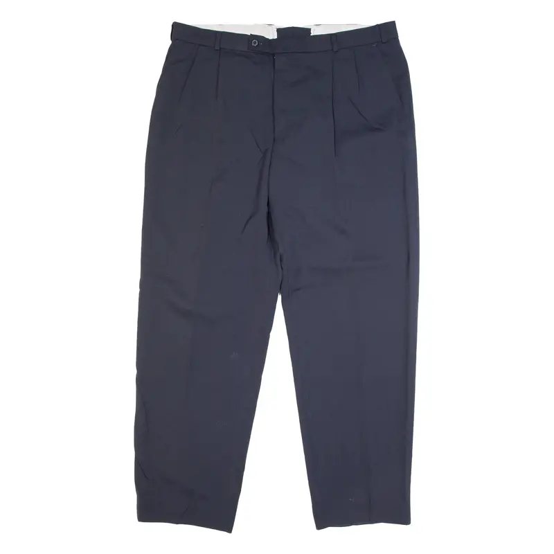 Formal Suit Mens Trousers Blue Regular Straight W37 L30 1