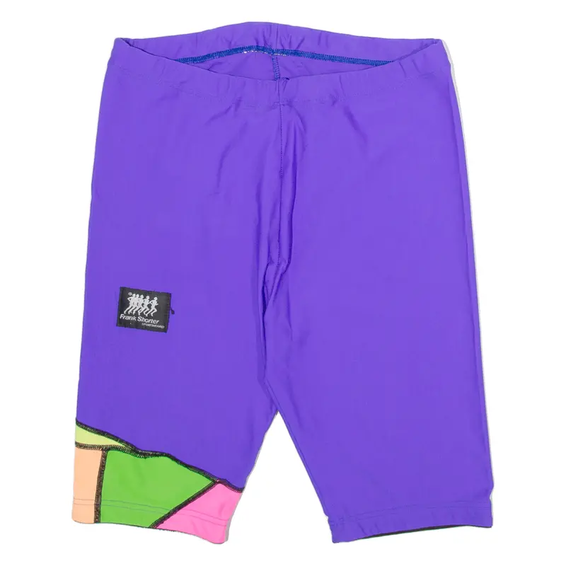 Frank Shorter Mens Sports Shorts Purple Slim 90S M W26 1