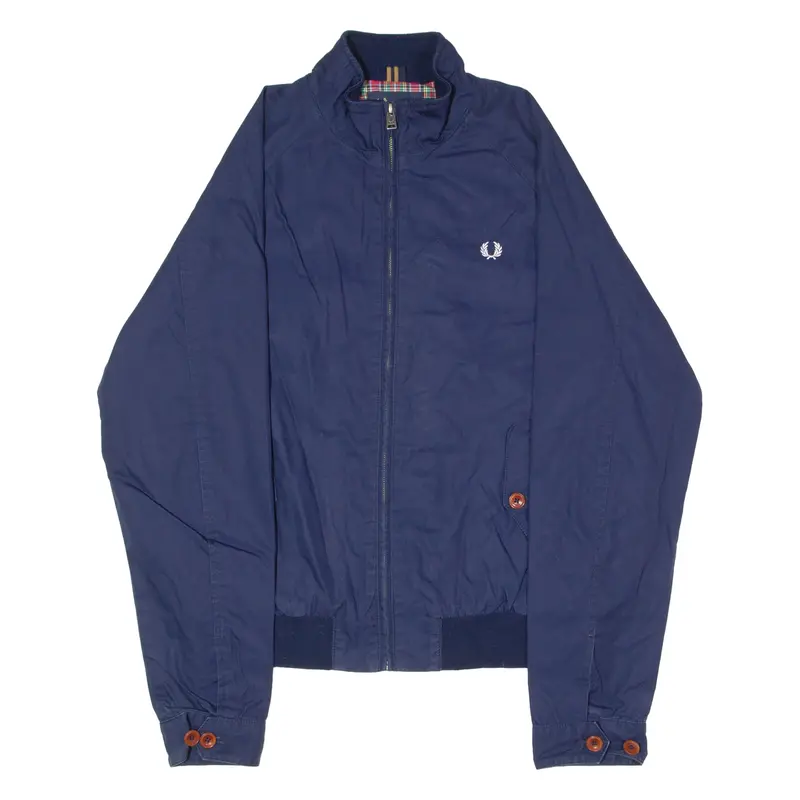 Fred Perry Mens Lined Jacket Blue M 1