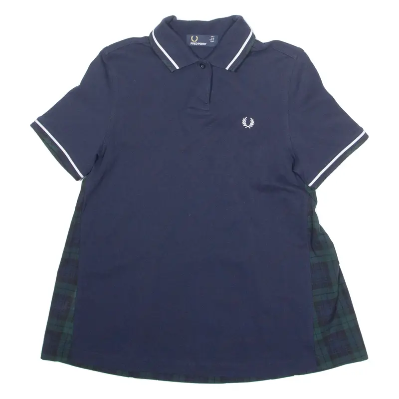 Fred Perry Womens Polo Shirt Blue Uk 6 1