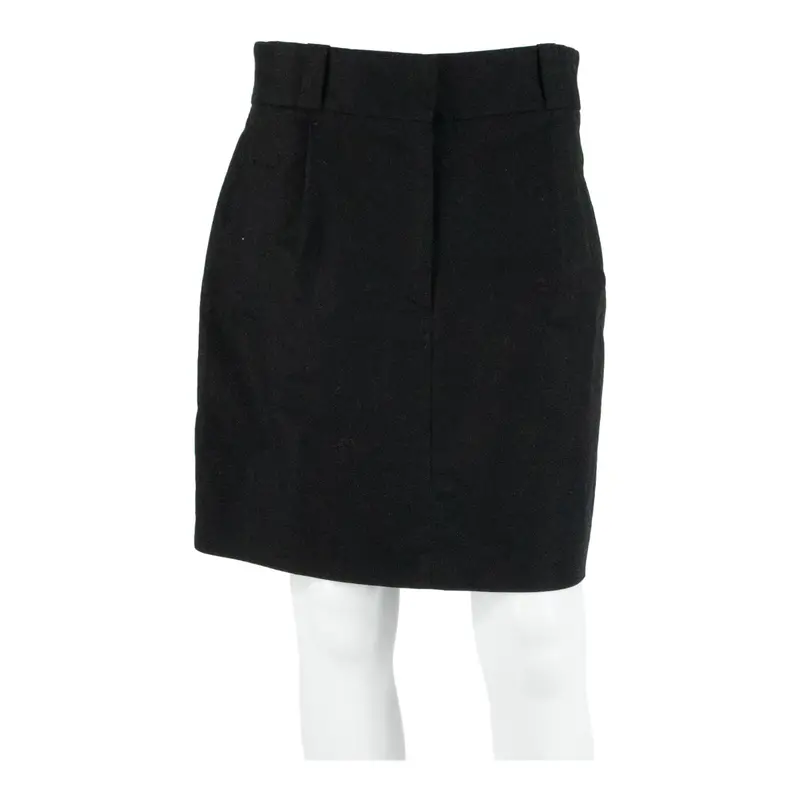 French Connection Womens Straight Skirt Black Short M 1