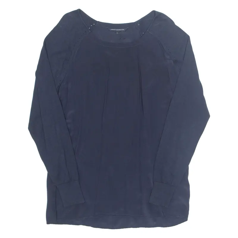 French Connection Womens Top Blue Long Sleeve Xl 1