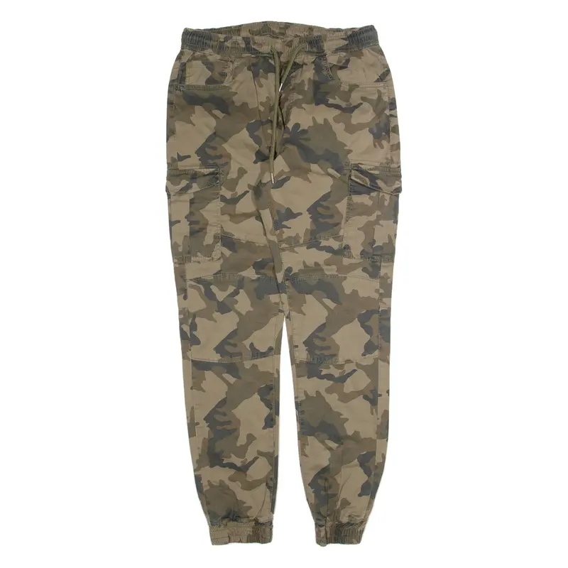 Fsbn Camo Jogger Mens Trousers Green Slim Tapered W28 L28 1