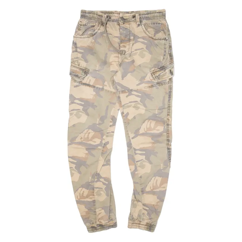 Fsbn Cargo Camo Womens Trousers Green Regular Tapered W31 L29 1