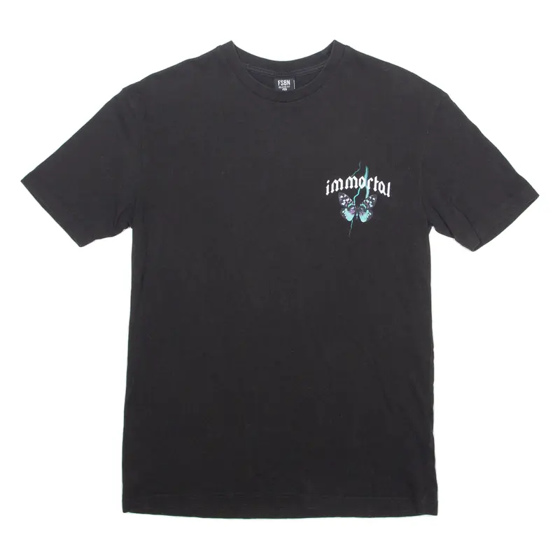 Fsbn Immortal Mens T-Shirt Black Crew Neck Xs 1