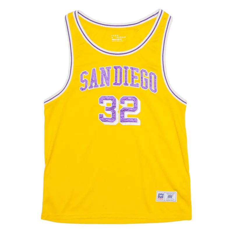 Fsbn San Diego Mens Jersey Yellow Sleeveless Usa S 1