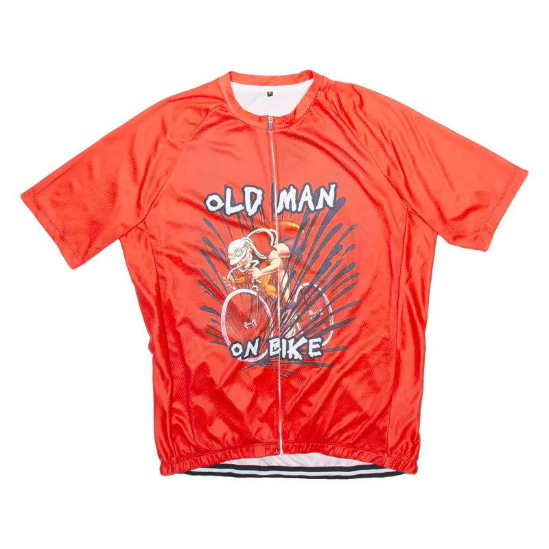 Full Zip Cycling Mens Jersey Red Xl 1