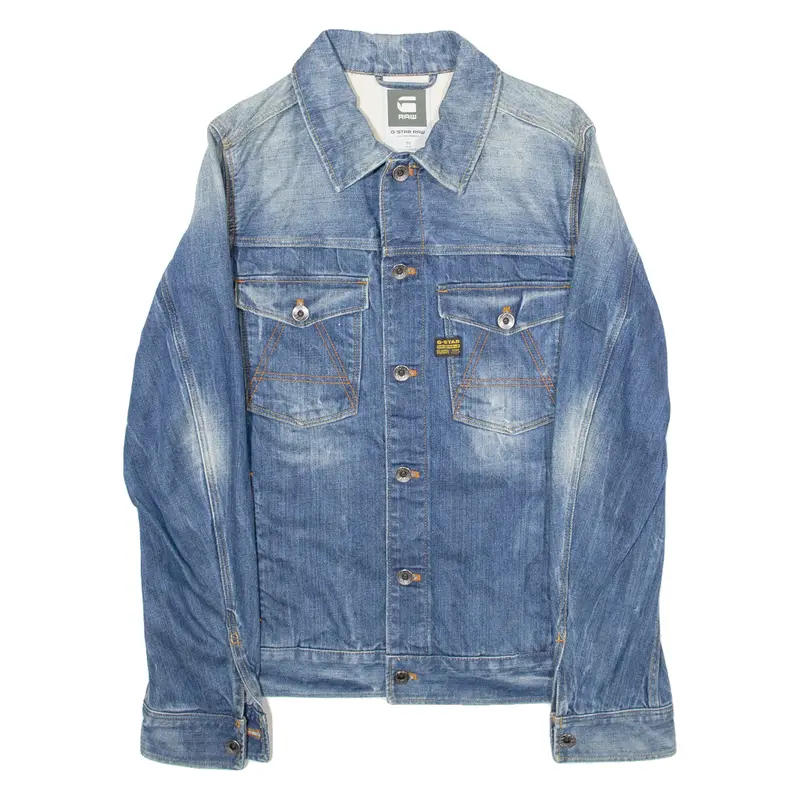 G-Star Mens Denim Jacket Blue S 1