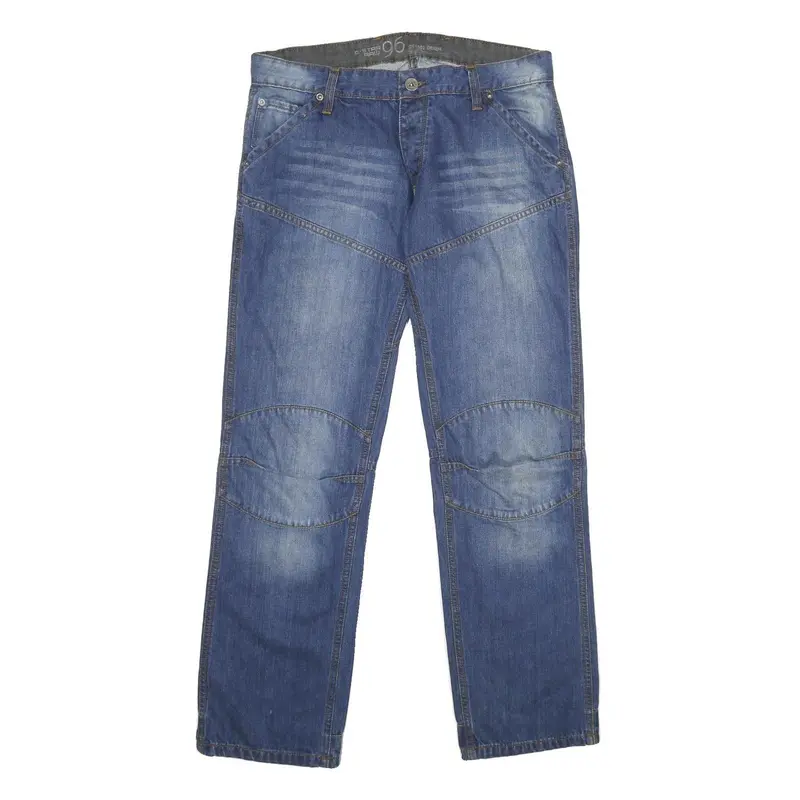 G-Star Mens Jeans Blue Regular Straight Denim Medium W34 L32 96 Patch 1