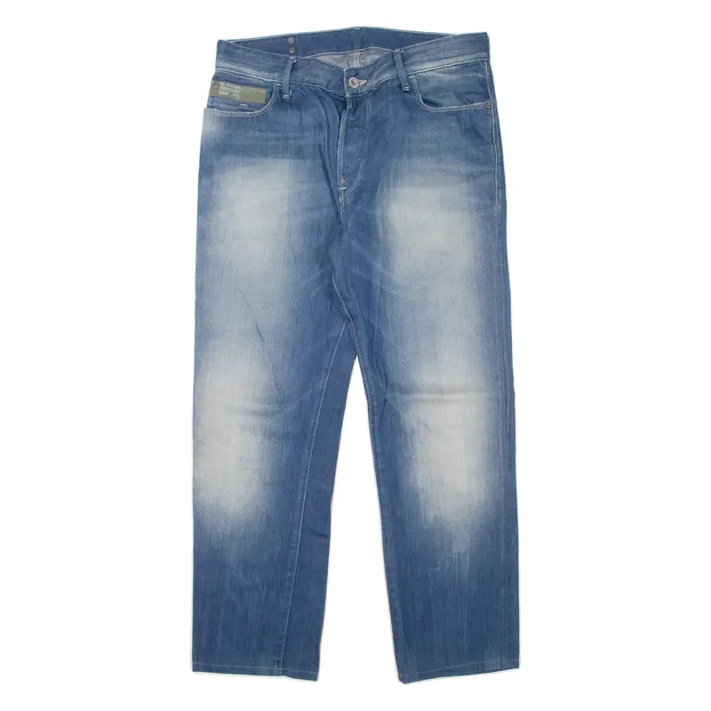 G-Star Raw Mens Jeans Blue Regular Straight Stone Wash W33 L27 1