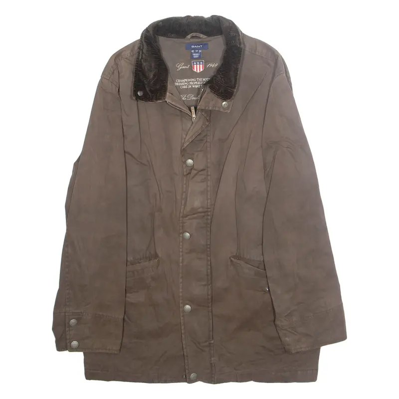 Gant Mens Coat Brown Usa M 1